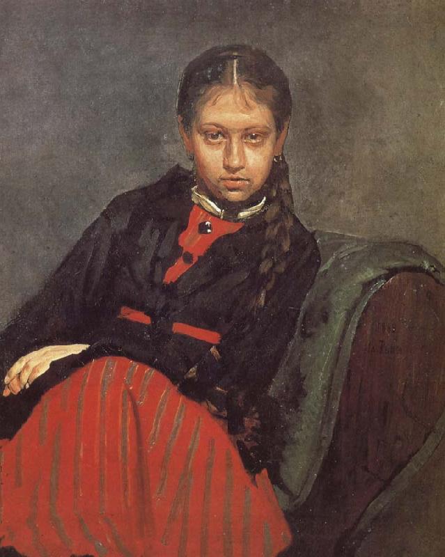 Ilia Efimovich Repin Ms. Xie file her portrait oil painting picture